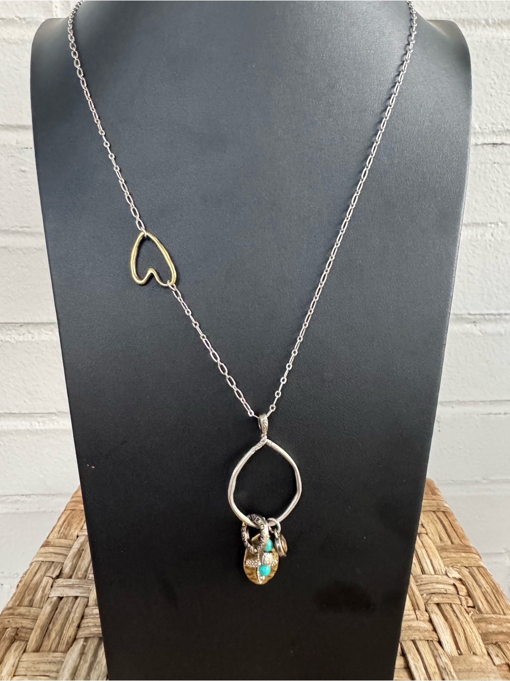 Brighton Blessed Charm Necklace in Silver